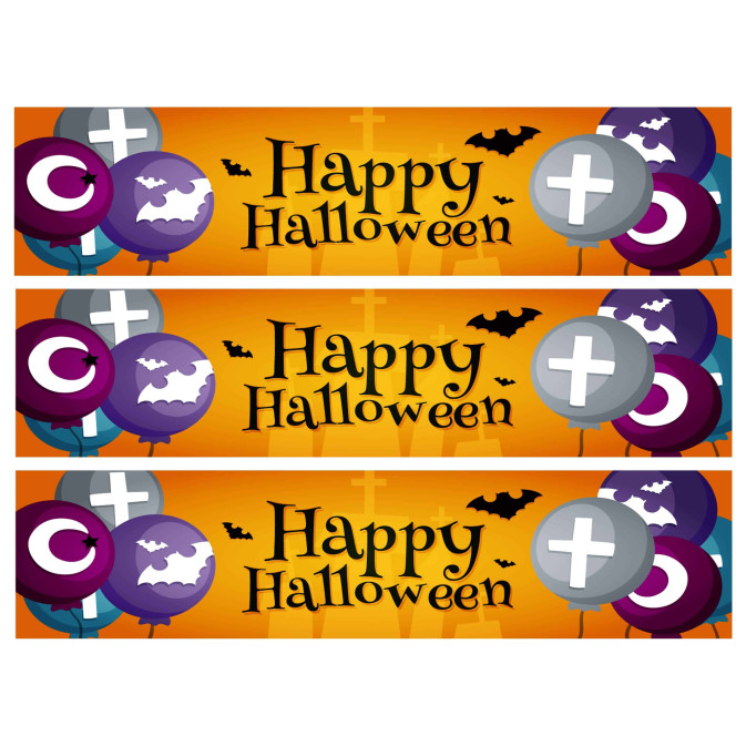 Contornos de bolo de açúcar de Halloween