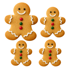 5 cortadores de biscoito boneco de gengibre 5/12 cm