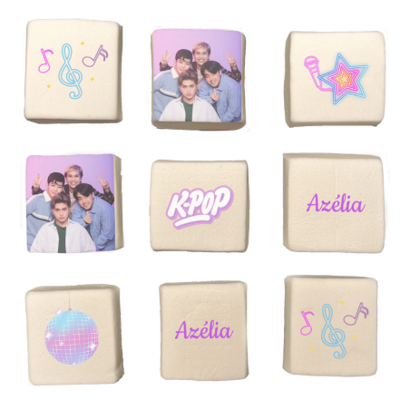 marshmallows de kpop personalizáveis