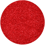 Mini pérolas de açúcar vermelho