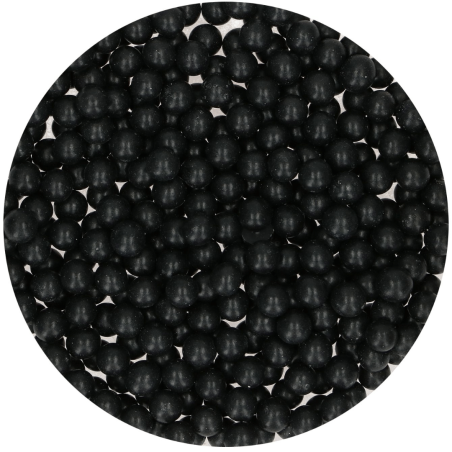 Pérolas de açúcar preto | Decoração de design de bolo