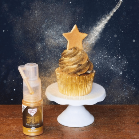 Spray com efeito de glitter dourado Rainbow Dust
