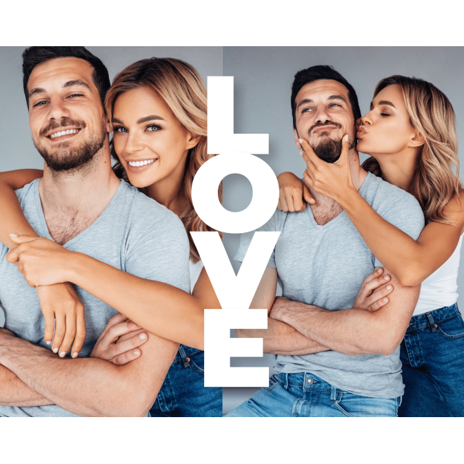 Foto comestível A4 amor