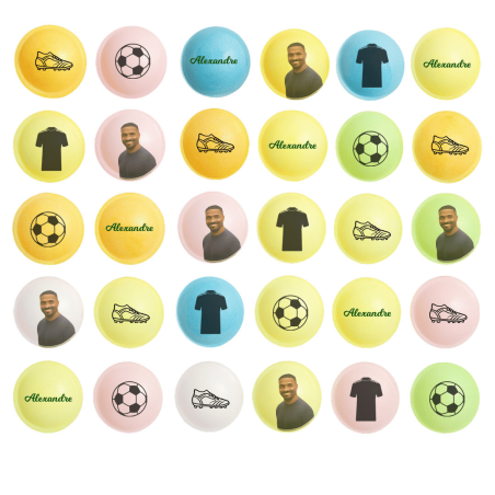 Discos de futebol personalizados