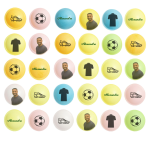 Discos de futebol personalizados