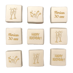 Marshmallows de Feliz Aniversário Personalizados e Gravados