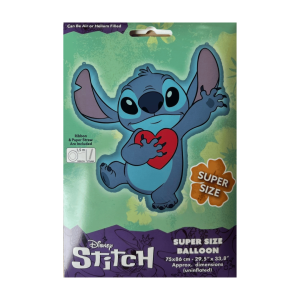 Balão gigante do Stitch, 75 x 86 cm