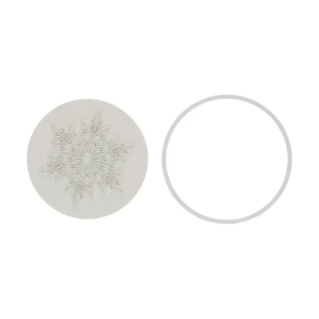 Emporte pièce flocon de neige plastique avec embosseur Wilton