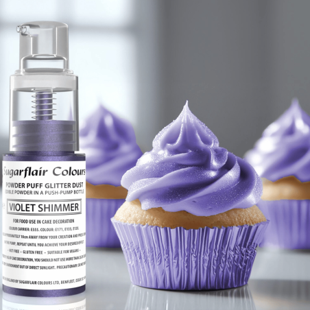 Spray de corante alimentar em pó roxo Sugarflair Colours