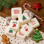 Marshmallows de Natal personalizados