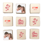 marshmallows personalizados com tema amor