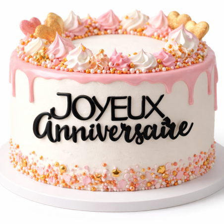 Topper de rosto de feliz aniversário