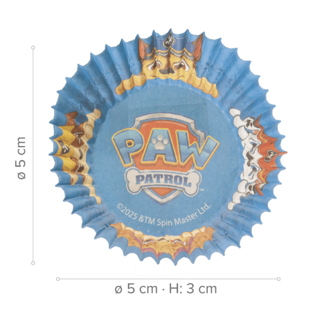 25 forminhas de cupcake da Patrulha Canina -