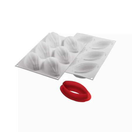 Molde trompe l'oeil cacau Silikomart para entremets