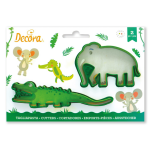 2 emporte pièces crocodile et éléphant