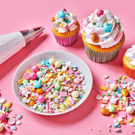 Mistura de Confeitos 3D Doces de Páscoa - Decorações para bolo de Páscoa