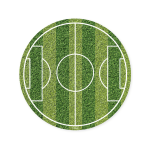 Disco de bolo em formato de bola de futebol americano - 15 cm