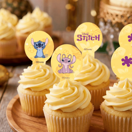 decoração de cupcake com ponto de costura em azyme
