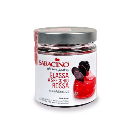 Esmalte espelhado vermelho brilhante pronto para uso Saracino