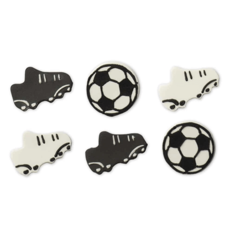 6 decorações de bolo com tema de futebol