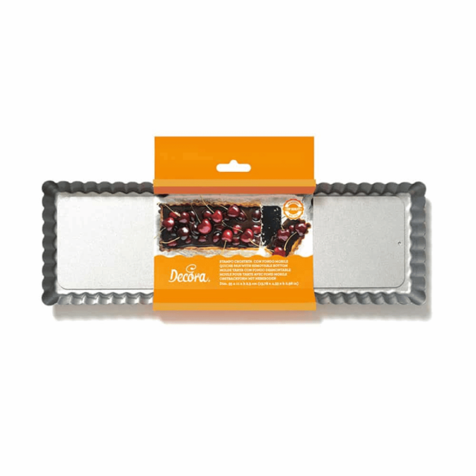 Forma retangular de aço Decora para tarte