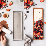 forma de torta de frutas vermelhas