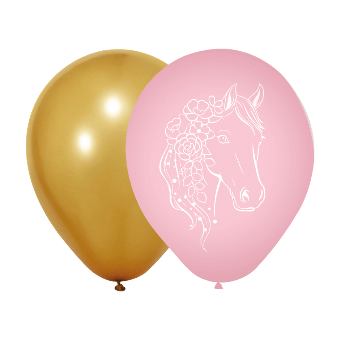 balões de aniversário com tema de cavalos