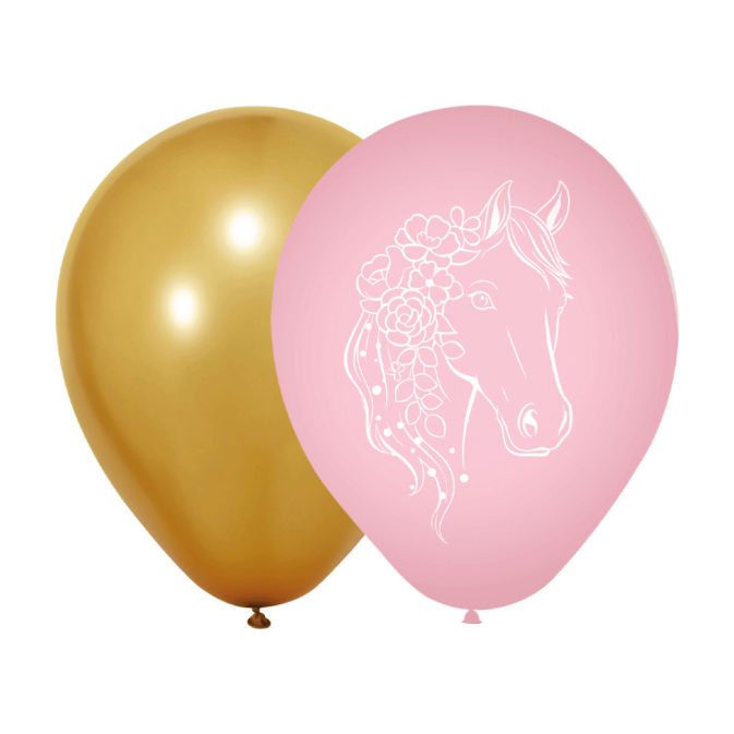 balões de aniversário com tema de cavalos