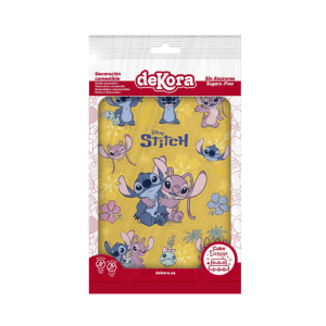Azyme prédécoupé gâteau Stitch