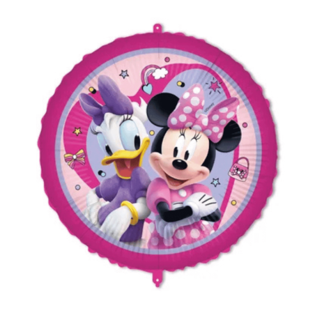 Balão de aniversário de alumínio da Minnie e da Margarida 46 cm