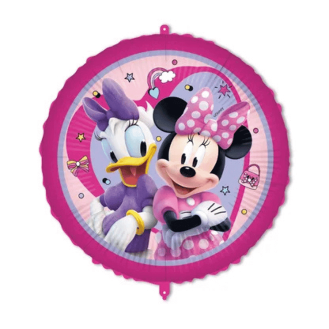 Balão de aniversário de alumínio da Minnie e da Margarida 46 cm