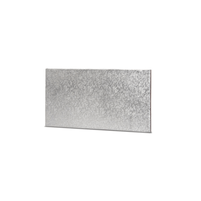 Base prateada de 25 cm para bolo retangular