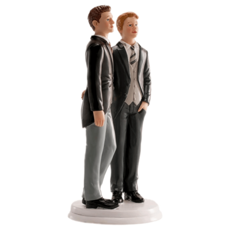 topo de bolo de casamento gay