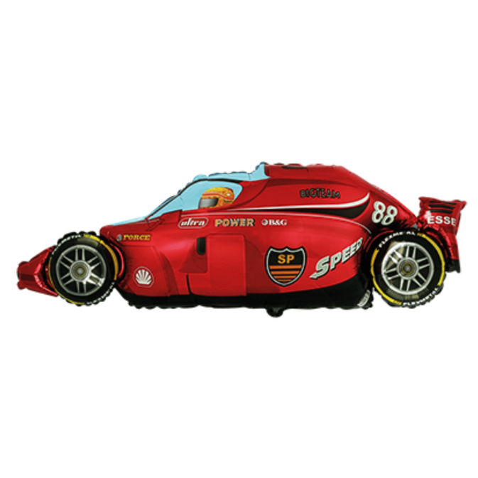balão de hélio, carro de corrida de Fórmula 1 vermelho