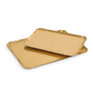 Bandejas de catering douradas, conjunto de 2