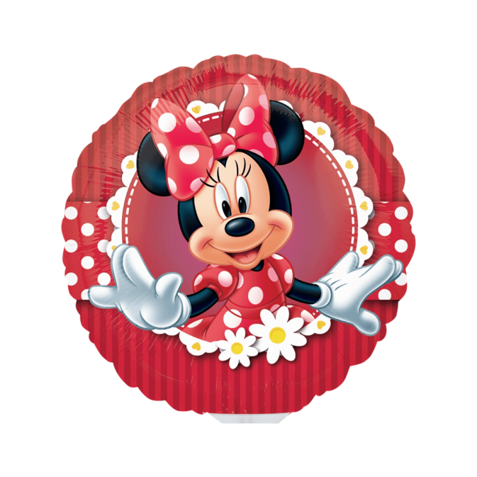 Balão gigante da Minnie Mouse de 45 cm, inflável com ar