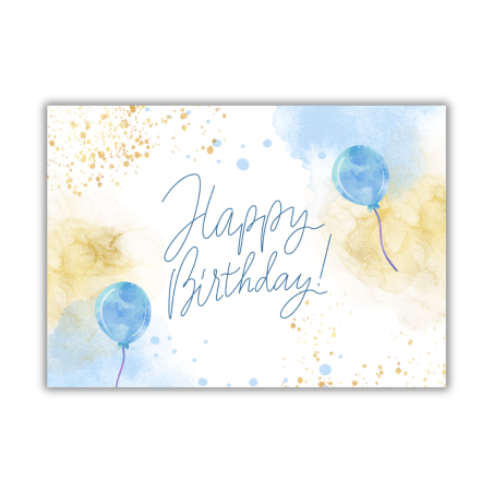 Folha de açúcar A4 Feliz Aniversário