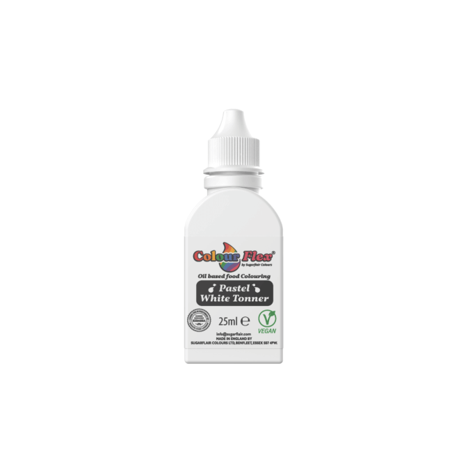 Corante branco lipossolúvel para chocolate e cremes Sugarflair Colours