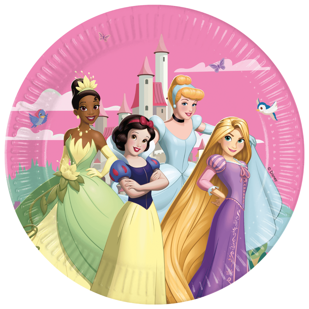 Pratos princesas da Disney - conjunto de 8