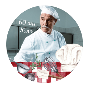 Foto comestível redonda de 24 cm - Cozinha
