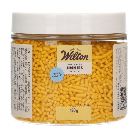 confeitos de açúcar amarelos Jimmies