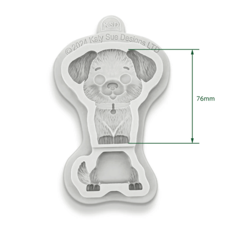 molde de cachorro de pasta de açúcar