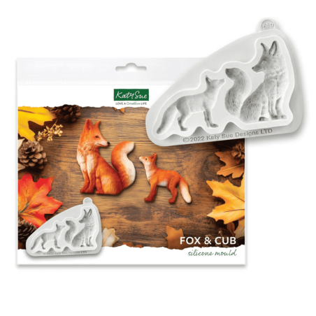Molde de silicone para modelagem de raposas