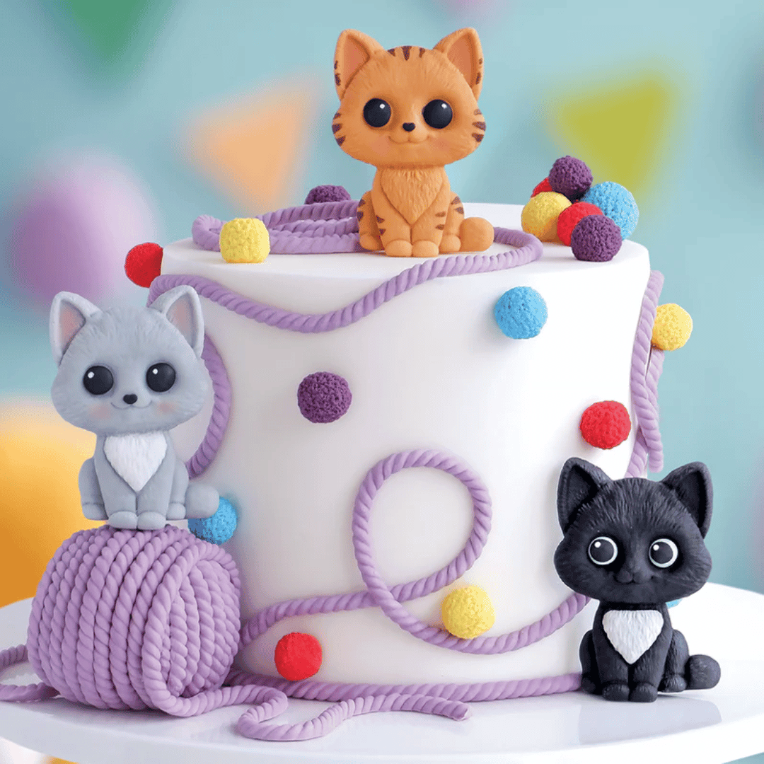 decorações patê de açúcar chat