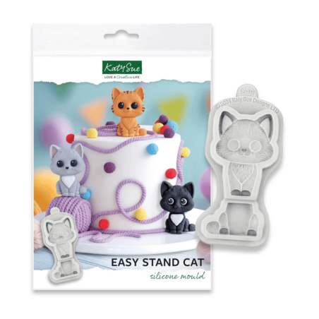 molde de silicone para modelar gato