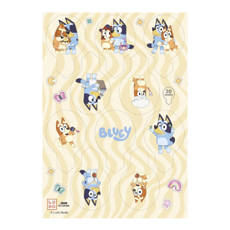 20 toppers de cupcake bluey