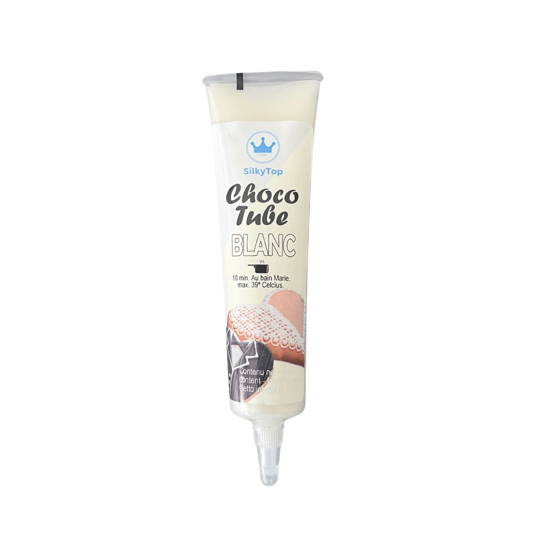 tubo choco branco silkytop