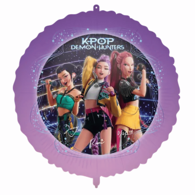 balão de alumínio kpop demon hunters
