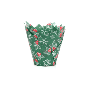 formas de muffin de natal, House of Marie, folhas de azevinho