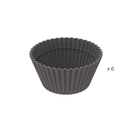 Forma de silicone para muffins na airfryer (6 unidades)